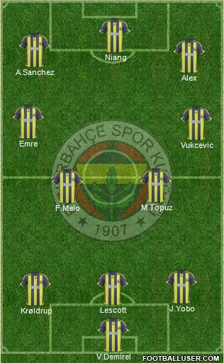 Fenerbahçe SK Formation 2010