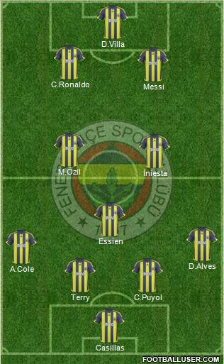 Fenerbahçe SK Formation 2010
