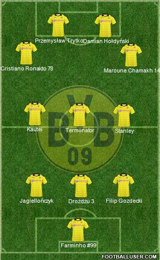 Borussia Dortmund football formation