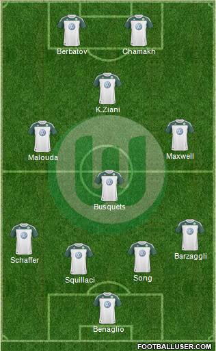 VfL Wolfsburg Formation 2010