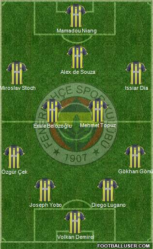 Fenerbahçe SK Formation 2010