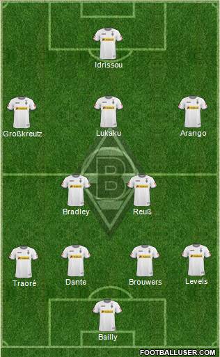 Borussia Mönchengladbach Formation 2010