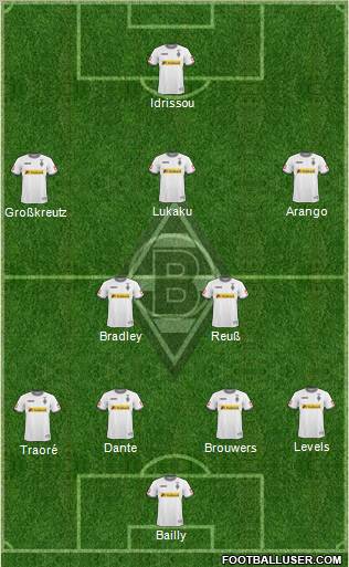 Borussia Mönchengladbach football formation