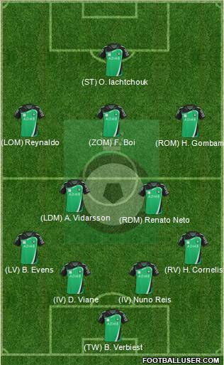 KSV Cercle Brugge Formation 2010