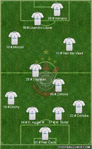 SC Corinthians Paulista Formation 2010