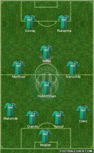 A.S. Saint-Etienne football formation