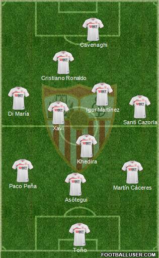Sevilla F.C., S.A.D. Formation 2010