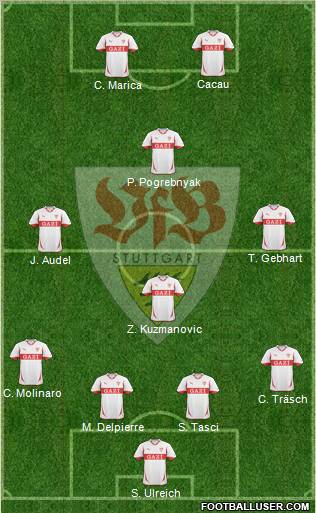 VfB Stuttgart Formation 2010
