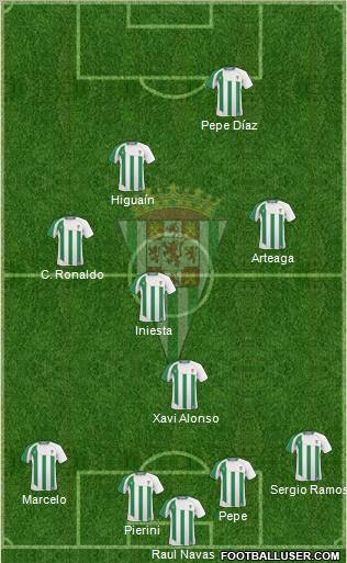 Córdoba C.F., S.A.D. football formation