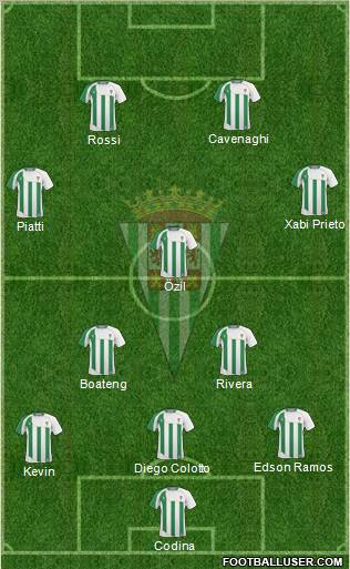 Córdoba C.F., S.A.D. football formation