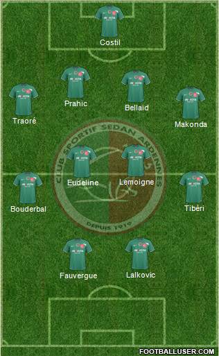 Club Sportif Sedan Ardennes Formation 2010
