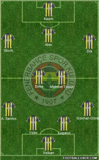 Fenerbahçe SK Formation 2010