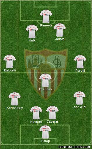 Sevilla F.C., S.A.D. Formation 2010