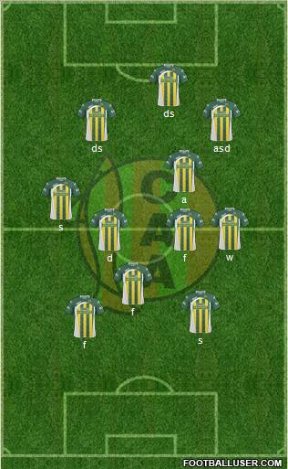 Aldosivi 4-1-3-2 football formation