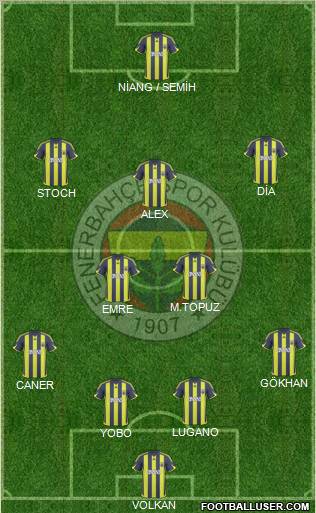 Fenerbahçe SK Formation 2010
