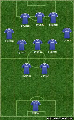 Portsmouth 3-5-2 football formation