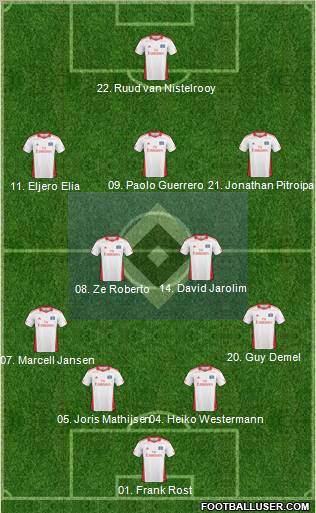 Hamburger SV football formation