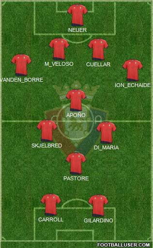 C. At. Osasuna Formation 2010