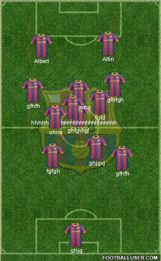 F.C. Barcelona Formation 2010