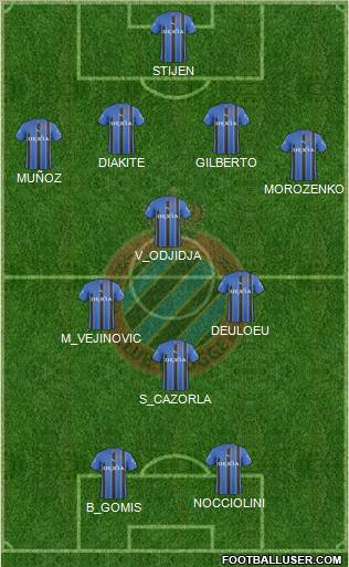 Club Brugge KV football formation