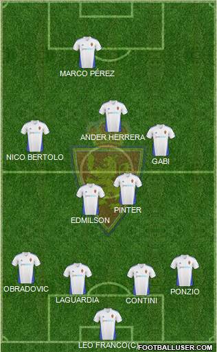 R. Zaragoza S.A.D. football formation