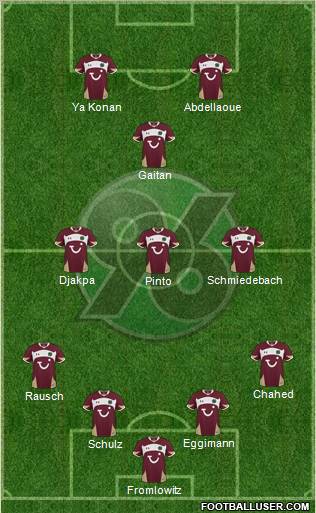 Hannover 96 Formation 2010
