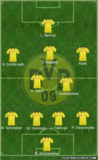 Borussia Dortmund football formation