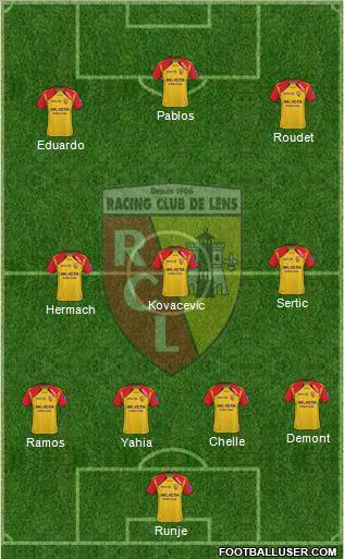 Racing Club de Lens Formation 2010