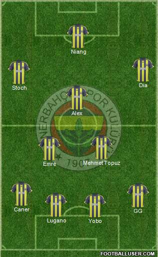Fenerbahçe SK Formation 2010