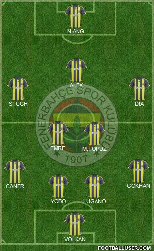 Fenerbahçe SK Formation 2010