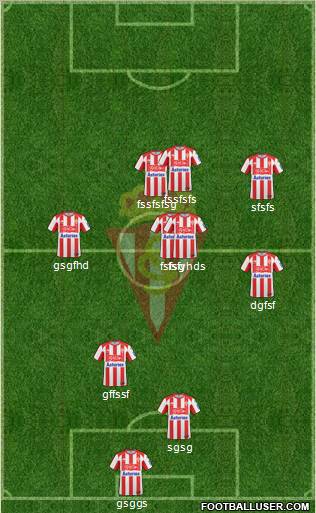 Real Sporting S.A.D. 4-3-3 football formation