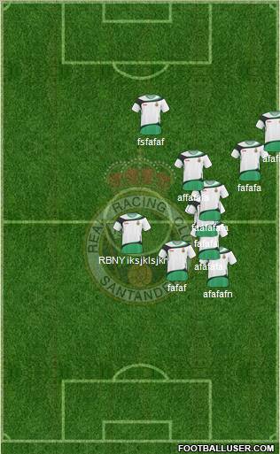 R. Racing Club S.A.D. football formation