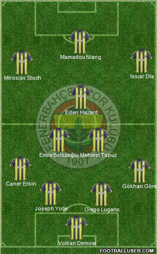 Fenerbahçe SK Formation 2010