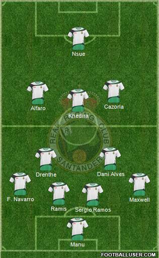 R. Racing Club S.A.D. football formation