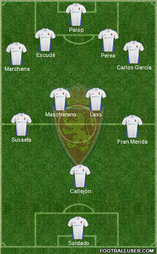 R. Zaragoza S.A.D. football formation