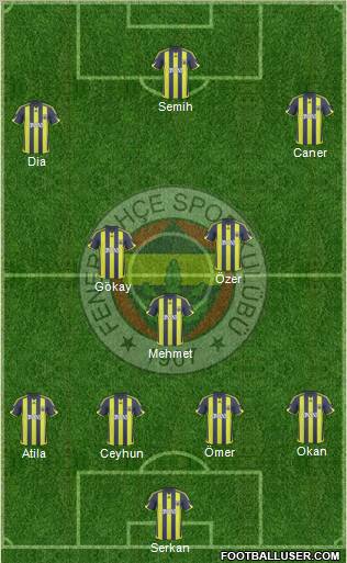 Fenerbahçe SK Formation 2010