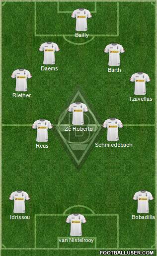 Borussia Mönchengladbach football formation