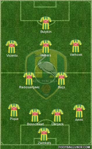ADO Den Haag Formation 2010