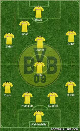 Borussia Dortmund football formation