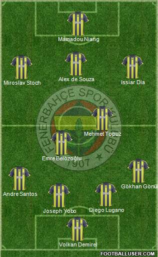 Fenerbahçe SK Formation 2010