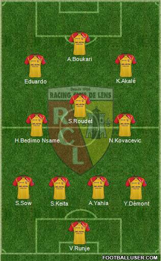 Racing Club de Lens football formation