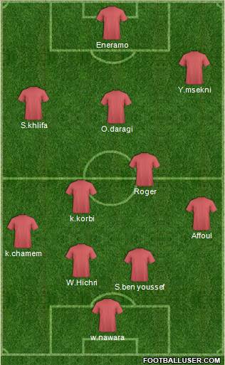 Espérance Sportive de Tunis 4-2-3-1 football formation