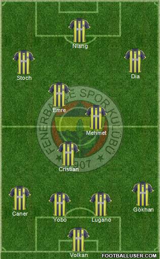 Fenerbahçe SK Formation 2010