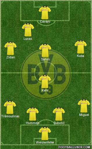 Borussia Dortmund football formation