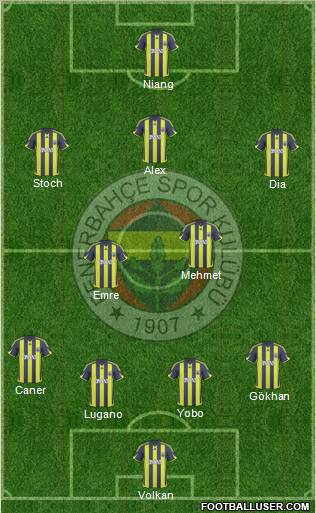 Fenerbahçe SK Formation 2010