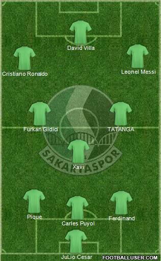 Sakaryaspor A.S. Formation 2010