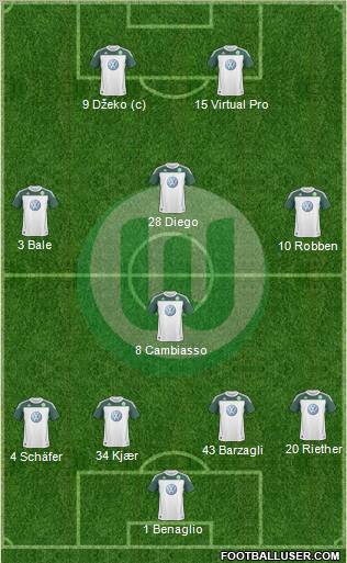 VfL Wolfsburg Formation 2010