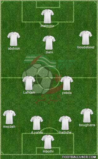 Algeria football formation