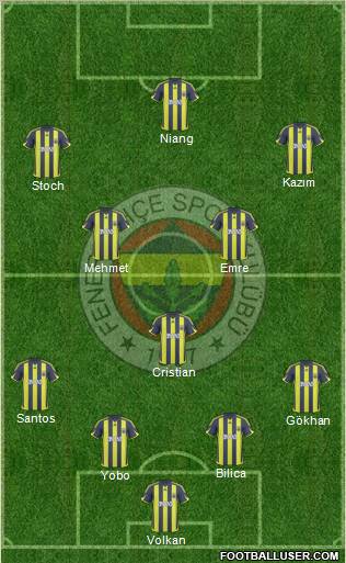 Fenerbahçe SK Formation 2010