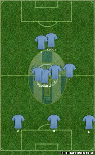 KF Tirana football formation